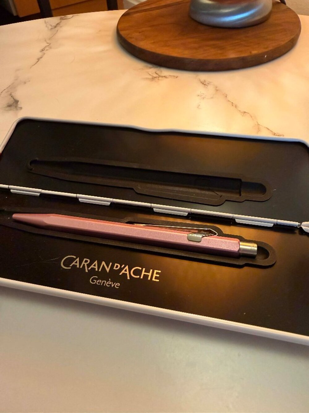 Pink Colormat Caran d'Ache ballpoint pen